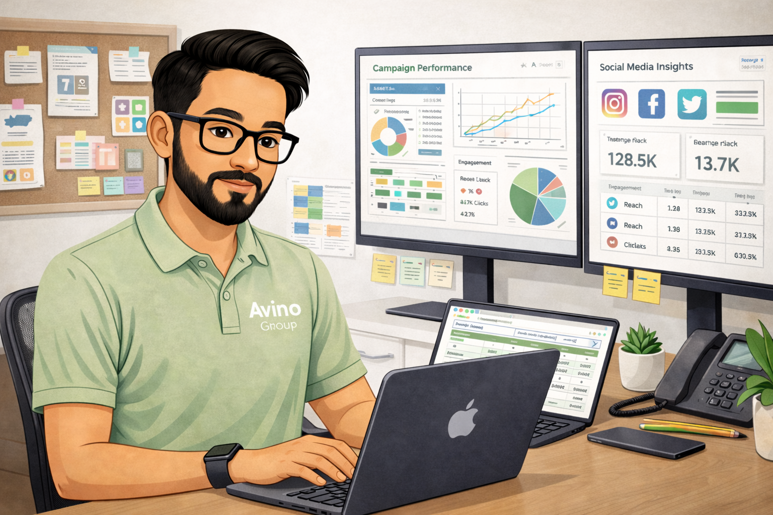 Avino Group marketing and creative specialist